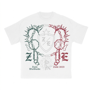 Camiseta Blanca Premium para Hombre, 240 GSM, 100% Algodón Peinado, Corte Regular, Impresión Serigráfica para Transferencia Térmica, Logotipo Personalizado, Antiarrugas - Product Image 1