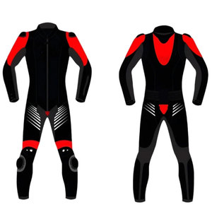 Custom Motorbike Racing Suit Cowhide Leather Professional Motorcycle Riding Gear Motorbike One Piece/Two Piece Suit - Product Image 4