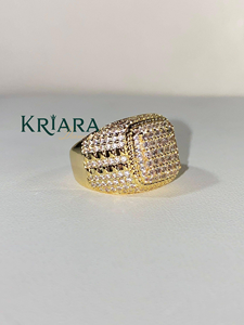 Bague unisexe en argent 925 plaqué or blanc avec diamant de laboratoire taille brillant rond, bijou de luxe pour usage quotidien - Product Image 4