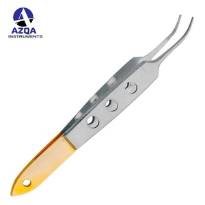 Pinzas Profesionales Antiestáticas de Color Negro Mate para Extensión de Pestañas, con Punta de Precisión, Herramienta para Aplicación de Pestañas - Product Image 3