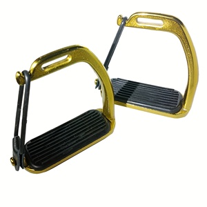 High Strength Aluminum Alloy Horse Stirrups Shock Absorbing Anti Slip <b>Footrest</b> Professional Equestrian Riding Gear - Product Image 6