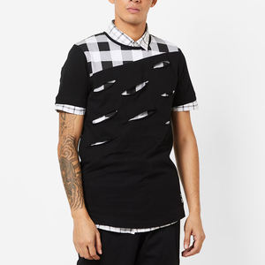 T-shirt en coton délavé pour homme, style vintage, décontracté, pour l'été, vente en gros OEM - Product Image 1