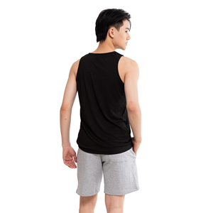เสื้อกล้ามผู้ชายผ้าถักคุณภาพสูง ผสมสแปนเด็กซ์/โพลีเอสเตอร์ สำหรับออกกำลังกายหรือใส่เป็นทางการ ลายมัดย้อม น้ำหนัก 160 กรัม ป้องกันการหดตัว รับผลิตแบบ ODM - Product Image 3