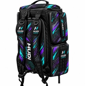 Sac à dos de sport d'extérieur 18 Cordura Soft Shell, design rectangulaire sublimé, imperméable, bretelles réglables, 50-70L, unisexe - Product Image 1