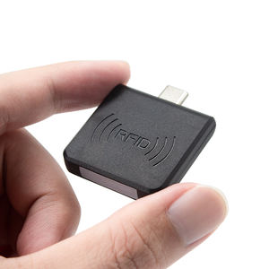 마이크로 USB 안드로이드 <span class=keywords><strong>RFID</strong></span> 리더기, 흰색 및 검은색 2가지 색상, 1400mm 케이블, 0-100mm 판독 범위, 안드로이드 휴대폰용 - Product Image 2