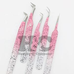 Pinces à épiler pour extensions de cils, vente chaude, qualité supérieure, fabrication artisanale, pinces durables à bas prix, vison plat - Product Image 5