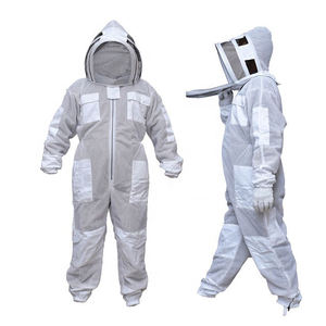 Combinaison d'apiculteur ultra-ventilée à 3 couches pour hommes et femmes – Combinaison d'apiculture haut de gamme avec gants d'apiculture et deux voiles d'apiculture détachables - Product Image 1