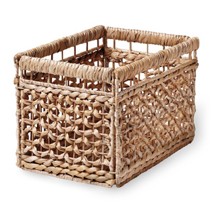 Cesta plegable de jacinto de agua para organizar el estante de la despensa, excelente precio, cestas hechas a mano - Product Image 6