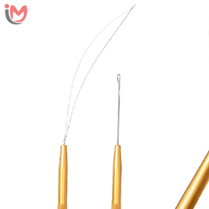 Premium Hair Extension Pliers <b>Beads</b> Hair Extension Loop <b>Needle</b> Pulling Hook Tool <b>Bead</b> Micro Link Tools - Product Image 3