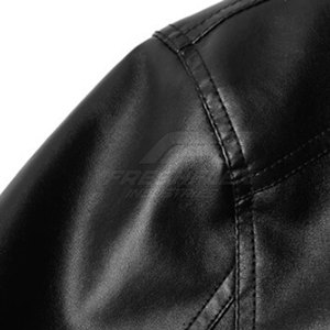 Low Price High Quality Custom Logo Printed Men's Casual <b>Leather</b> <b>Winter</b> <b>Jacket</b> Plus Size Customized Color Lightweight Durable - Product Image 4
