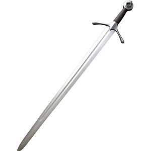 Cuchillo de hoja fija forjado a mano, funcional y listo para la batalla, de acero de Damasco, DIY OEM, espada ancha medieval de caballero, cimitarra ninja - Product Image 2
