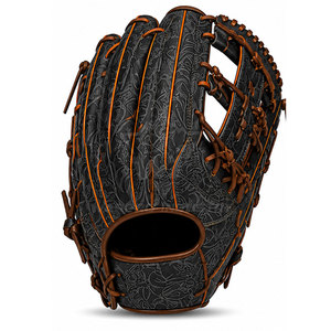 Gants de baseball légers professionnels avec construction en cuir respirant, coutures et manipulation facile - Product Image 2