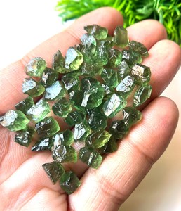 <b>Raw</b> Green Apatite <b>Crystals</b> Natural Gemstone Rough Healing Stone Loose Mineral Specimen Bulk Wholesale Supplier - Product Image 3