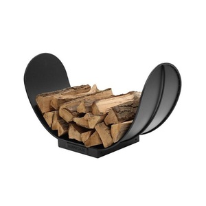 Metal Black Color Wood Storage <b>Holder</b> Customized Size And Shape Iron <b>Log</b> Rack For Fireplace Accessories - Product Image 1