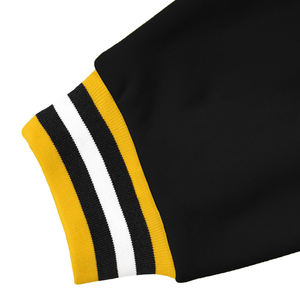 เสื้อแจ็คเก็ตวาร์ซิตี้ทรงสลิมฟิตสำหรับผู้ชายคุณภาพสูง สไตล์ไฮสตรีท ผลิตจากหนังและขนสัตว์ กันลม ระบายอากาศได้ดี เหมาะสำหรับฤดูหนาว - Product Image 5