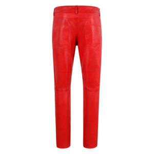 Pantalon sur mesure 100 % cuir Nappa véritable pour femme, noir, style jean décontracté, en cuir véritable souple, coupe ajustée et fuselée, tendance - Product Image 6
