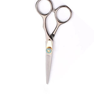 Ciseaux à cheveux en acier inoxydable pour coiffeur, avec poignée, logo personnalisé, haute qualité, prix abordable - Product Image 2