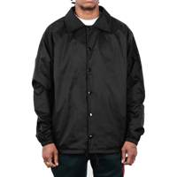 Veste coupe-vent imperméable unie en nylon pour hommes, modèle coach, vente en gros, personnalisable, OEM