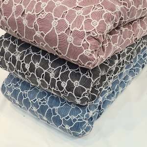 Tissu en lin brodé de qualité supérieure, fantaisie, large et long, avec découpes et perles, idéal pour les kaftans ou les robes, disponible en grandes quantités - Product Image 4
