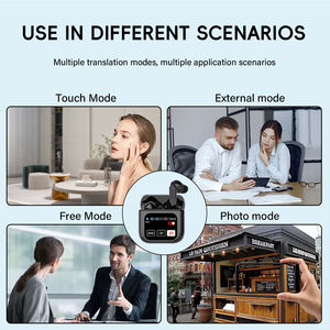 Auriculares inalámbricos de traducción inteligente de idioma AI de fábrica compatibles con 144 <span class=keywords><strong>idiomas</strong></span> equipados con auriculares de traductor de idioma de aplicación AI - Product Image 3