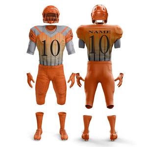 Uniformes de Fútbol Americano Personalizados de Primera Calidad, 100% Poliéster, Transpirables, de Secado Rápido, Antibacterianos, Cortos, para Todas las Temporadas, para Hombre - Product Image 4