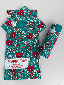 Tissu en coton imprimé wax africain en gros, conception personnalisée, fabricant OEM ODM pour vêtements de mariage, tenues d'événements, marque - Product Image 2