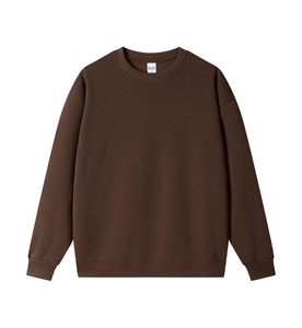 เสื้อสเวตเชิ้ตคอกลมสีแดงสำหรับผู้ชาย ทรงปกติ ถักแบบพูลโอเวอร์ สไตล์ลำลอง ใส่ได้ในฤดูใบไม้ร่วง สีพื้น แขนยาว - Product Image 4