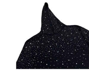 Sudadera con Capucha de Diamantes de Imitación Estilo Noche Estrellada para Hombre y Mujer 2026 Negra Oversize con Cristales Plateados Brillantes Top Urbano Streetwear HD - Product Image 5