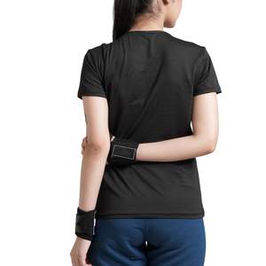 Camiseta Deportiva de Manga Corta para Mujer, Negra, de Secado Rápido, Cuello Redondo, Ligera, Transpirable, para Gimnasio, Fitness, Running, Yoga, Ropa Deportiva Informal - Product Image 2