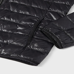 Mens Full-Zip Quilted <b>Puffer</b> <b>Jacket</b> Tech Fabric Plus Size Winter <b>Light</b> Weight Outwear Down Black Quilted Puffy Hooded for Men - Product Image 4