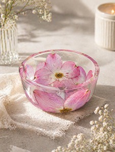 Bol en résine écologique au design personnalisé, forme unique, vaisselle décorative pour les fêtes, poli et emballé de manière pratique - Product Image 4