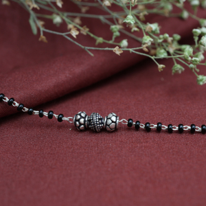 925 Silver Black Glass <b>Beads</b> <b>Bracelet</b> for Women Wholesale Online Handmade Daily Wear Bloomian Jewelry Engagement Gift Bulk Her - Product Image 4