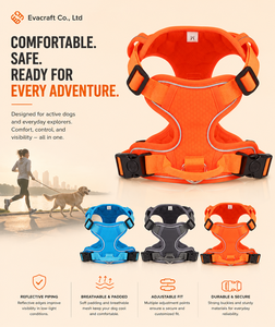 <b>Dog</b> Harness Medium Size Adjustable Breathable Padded Reflective Sport Style for Active <b>Dogs</b> - Product Image 1