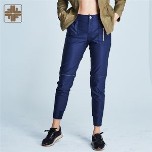 Pantalones Deportivos de Poliéster para Mujer, Transpirables, de Cintura Media, con Rasgaduras, para Primavera, ODM - Product Image 4