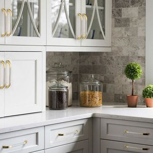 Maniglie per mobili da cucina in lega di zinco stile moderno rustico, pomelli a barra per cassetti, finitura nichel spazzolato per armadi e ferramenta per palestre - Product Image 6