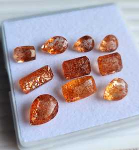 Piedras Preciosas Sueltas de Sunstone Natural Certificadas por IGI de Alta Calidad AAA+, en Tonos Naranja y Rojo, en Diversas Formas, Precios al por Mayor, Varios Tamaños - Product Image 4