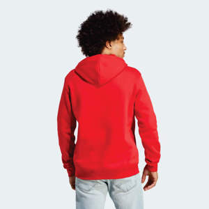 Sweat-shirt à capuche en polaire rouge premium pour homme, chaud et confortable, avec ourlet côtelé, idéal pour le camping, la randonnée et la mode décontractée - Product Image 3
