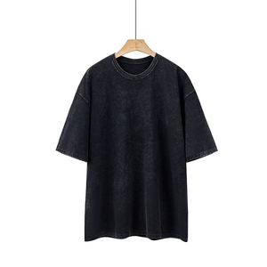 เสื้อยืดผู้ชายลายพิมพ์ 3 มิติ แบบโอเวอร์ไซส์ สไตล์อเมริกันสตรีทแวร์ ตกแต่งด้วยคริสตัล 100% ผ้าฝ้าย ยี่ห้อ Life Hustlers ขายส่ง - Product Image 4