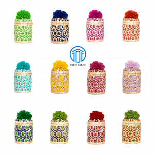 Trending Ramadan 2027 Gergean Candy Basket for Children Natural Woven Bamboo Gift <b>Box</b> with Full Accessories Premium OEM ODM - Product Image 1