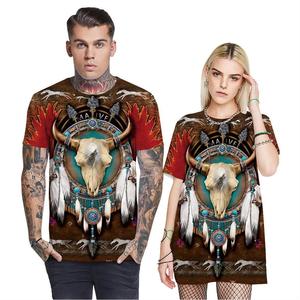 T-shirts personnalisés pas chers en satin vintage à col rond pour couple, impression par sublimation, écologiques, respirants, en polyester - Product Image 1