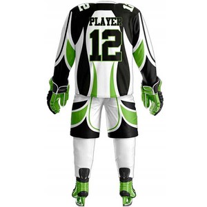 Nouvel uniforme de hockey sur glace à prix avantageux, 100% polyester, logo personnalisé, vêtements de sport haute performance, uniformes de hockey sur glace - Product Image 4