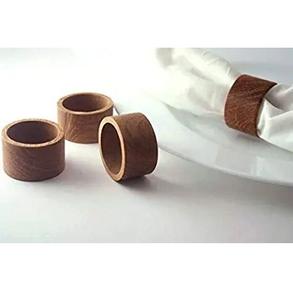 Anillos de Servilleta de Madera Clásicos, Duraderos y Ecológicos, para Decoración de Fiestas y Eventos, con Acabado Liso - Product Image 1