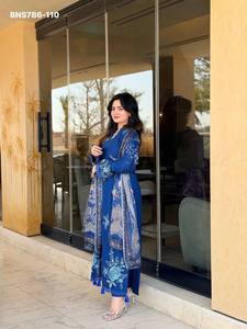 Conjunto de Salwar-Suit y Dupatta de Rayón y Algodón con Bordado, Excelente Calidad, para Uso Ocasional, Nueva Variedad, Venta al Por Mayor - Product Image 2