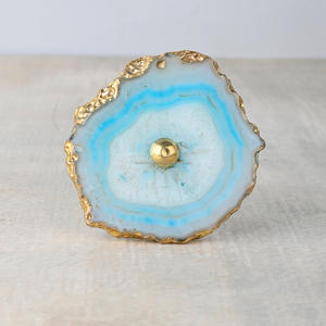 Wholesale High Quality Handmade Polished Agate Stone Cabinet Handles Unique <b>Crystal</b> <b>Knobs</b> Semi-Precious Stone Decorative Items - Product Image 5