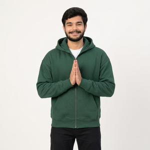 Private Label custom men hoodies custom zip up <b>hoodie</b> men embroidered logo clothing brand custom hoodies - Product Image 3