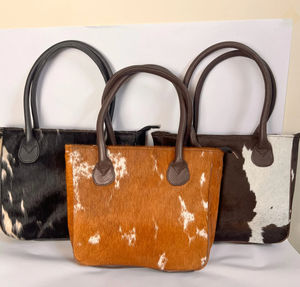 Bolso de Hombro Tipo Cubo para Mujer, Hecho a Mano con Cuero Genuino y Cabello Natural, con Cierre de Cremallera, Ideal para Viajes y Compras, Gran Capacidad de Almacenamiento - Product Image 6