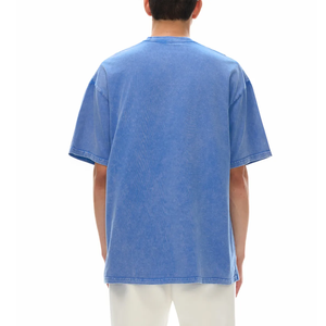 Nueva Llegada: Camiseta Oversize con Lavado Ácido de Alta Calidad, Cuello Redondo, Teñido Liso, Ajuste Holgado, de Algodón. Fabricante de Camisetas con Lavado Ácido en Pakistán. - Product Image 5