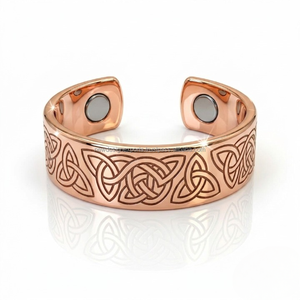 Anillo Celta de Cobre Puro Premium • Anillo de Lujo Grabado con Símbolo de Infinito Entrelazado - Product Image 6