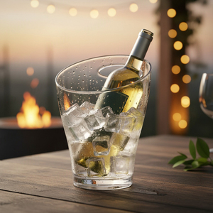 [Holar] Taiwan Made High Quality 2.5L Glass-Like Clarity <b>Plastic</b> Ice <b>Bucket</b> with Handle for Bars Parties Clubs - Product Image 5