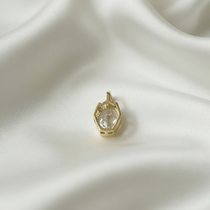 Collier pendentif bouteille délicat en argent sterling 925 avec chaîne à maillons, serti d'un zircon ovale de 2,00 carats, tendance, pour femme - Product Image 6